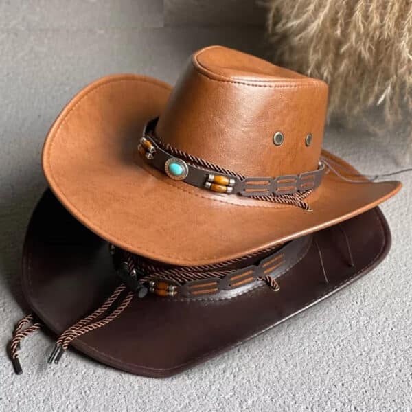 Arthur Morgan Hat Replica Leather Cowboy Hat